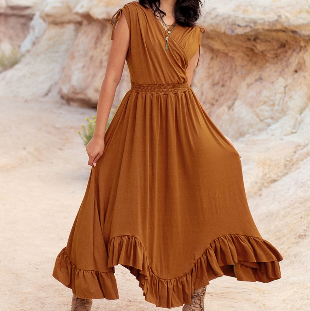 XS Joyfolie Giovanna Dress in Spice
